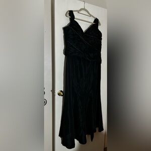 Black and Silver Evening Gown